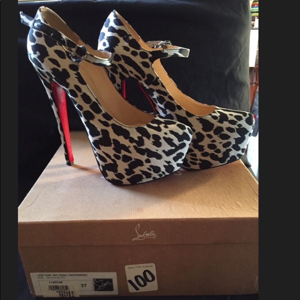 Christian Louboutin Leopardino Maryjane heels